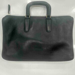 Vintage COACH Rare Bonnie Cashin folio briefcase #5050 black Leather NYC w/brass